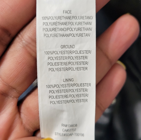 NWOT Faux Leather Bralette - Picture 4 of 5